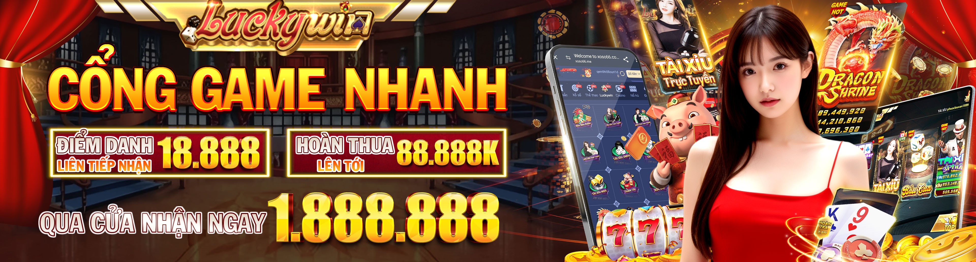Hình ảnh quảng cáo của thanbai88 hiển thị nền tảng và các lợi ích